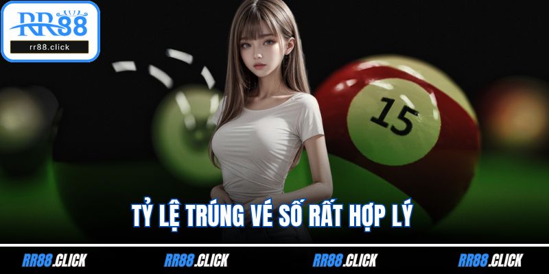 Tỷ lệ trúng vé số rất hợp lý